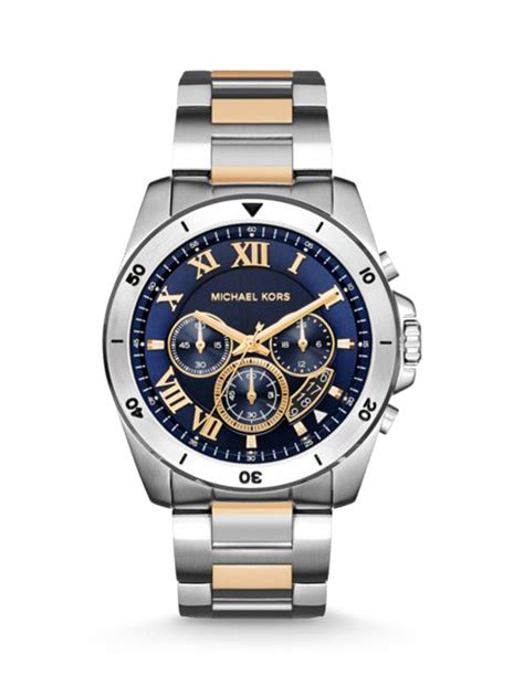 michael kors 2 tone chronograph watch